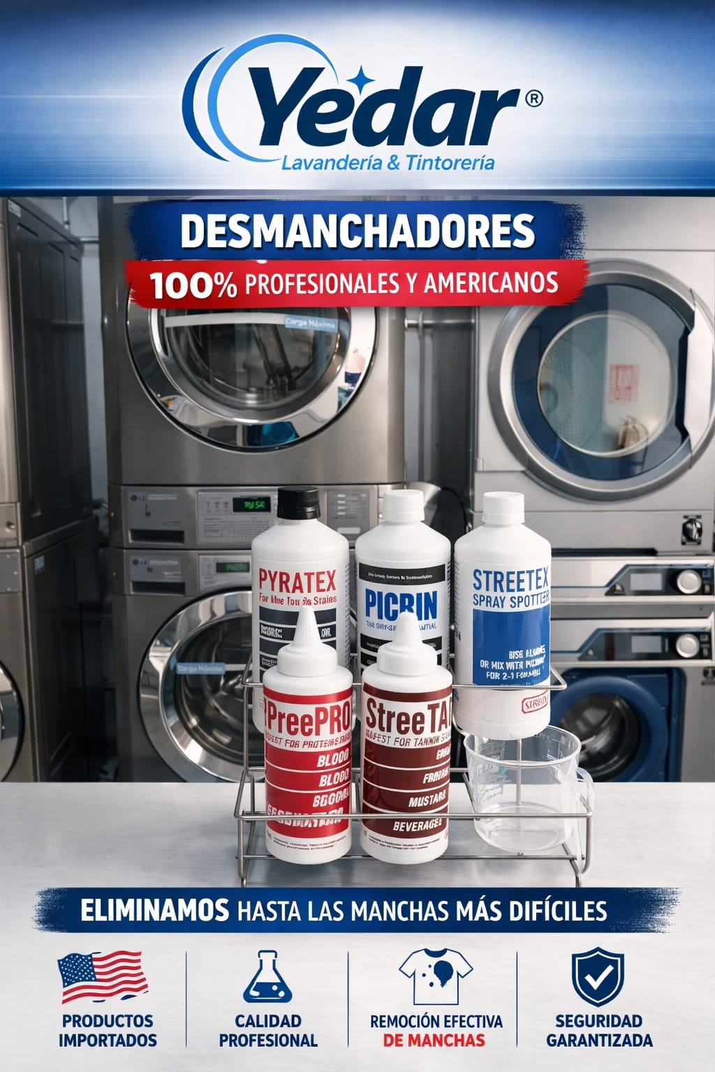 Desmanchadores - Yedar Lavandería